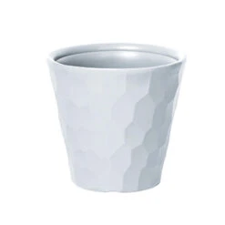 Prosperplast Bloempot Rocka - Wit - Buiten - 12 L - 30 Cm