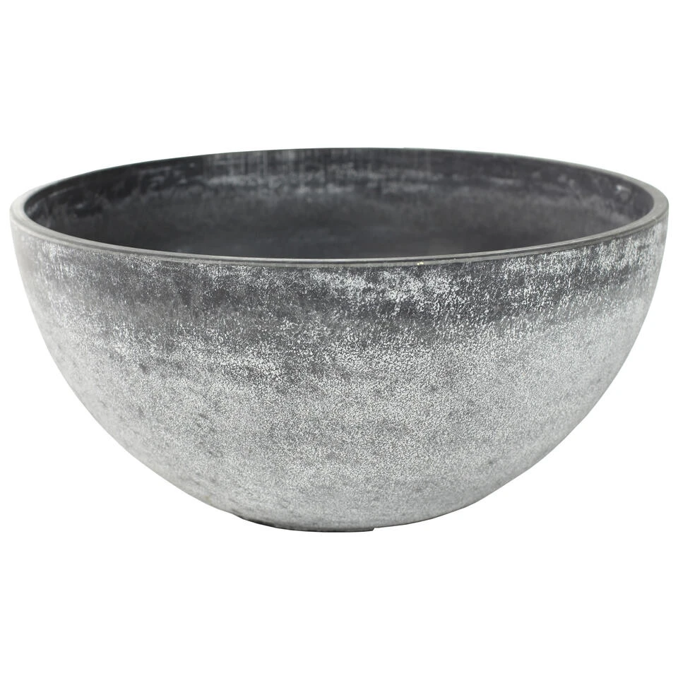 Ter Steege Plantenpot - Betongrijs - Kunststof-steenpoeder - 25x 12 Cm 3 Ter Steege Plantenpot - Betongrijs - Kunststof-steenpoeder - 25x 12 Cm