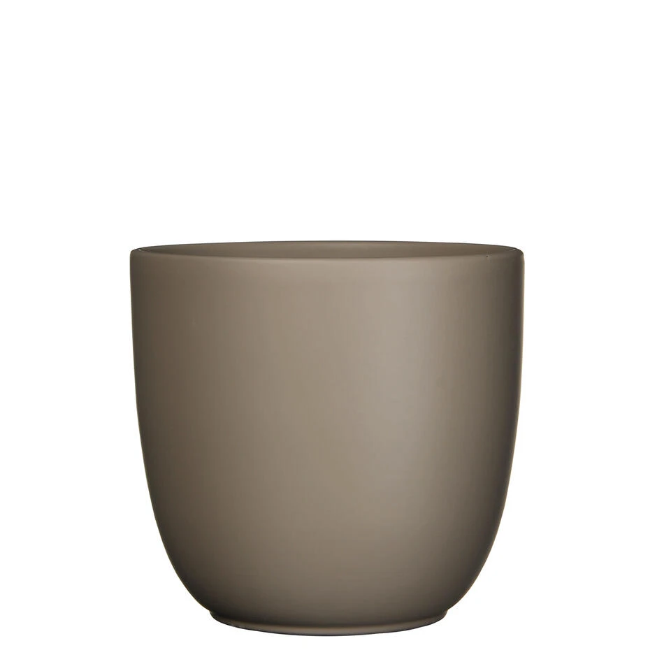 Mica Decorations Plantenpot - Taupe Bruin - Keramiek - 31 X 28 Cm 3 Mica Decorations Plantenpot - Taupe Bruin - Keramiek - 31 X 28 Cm