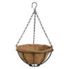 Esschert Design Plantenmand - Hanging Basket - Zwart - 25 Cm -Groene Hoek 1000014562