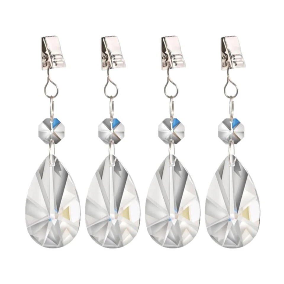 Patifix Tafelkleedgewichtjes - 4 Stuks - Geslepen Glas 2 Patifix Tafelkleedgewichtjes - 4 Stuks - Geslepen Glas