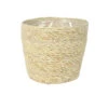 Steege Plantenpot - Beige - Gevlochten Zeegras - 18 X 16 Cm -Groene Hoek 1000016468