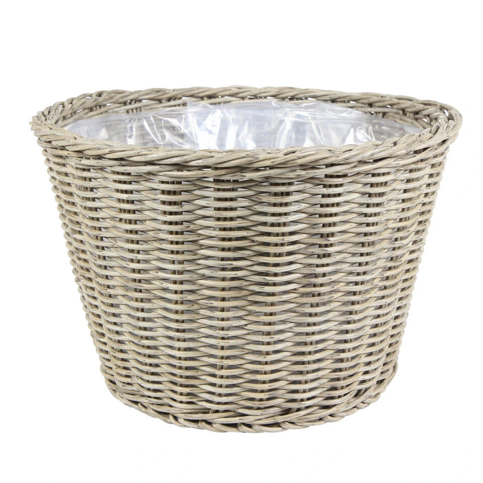 Steege Plantenpot - Rotan - Kunststof - Beige - 45 X 31 Cm 3 Steege Plantenpot - Rotan - Kunststof - Beige - 45 X 31 Cm