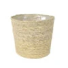 Steege Plantenpot - Beige - Gevlochten Zeegras - 30 X 26 Cm -Groene Hoek 1000016481