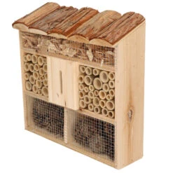 Merkloos Insectenhotel - Voor Bijen En Vlinders - Hout - 30 Cm 5 Merkloos Insectenhotel - Voor Bijen En Vlinders - Hout - 30 Cm -Groene Hoek 1000017421 0102