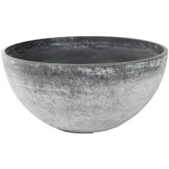 Ter Steege Plantenpot - Schaal - Kunststof - Betongrijs - 35 X 17 Cm