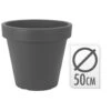 KOOPMAN Bloempot E&K Dia 50cm Antraciet