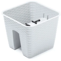 Prosperplast Ratolla Plantenbak - Balkon - Wit - 27 Cm