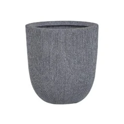 Beliani Plantenbak Voor Buiten CHIOS - Grijs Polyresin