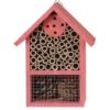 Merkloos Insectenhotel - Roze - Hout - 20 Cm 1 Merkloos Insectenhotel - Roze - Hout - 20 Cm -Groene Hoek 1000025312