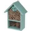 Merkloos Insectenhotel - Blauw - Hout - 20 Cm -Groene Hoek 1000025315