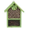 Merkloos Insectenhotel - Groen - Hout - 20 Cm -Groene Hoek 1000025316