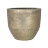 Floran Plantenpot - Keramiek - Industrieel Goud - 21 X 23 Cm -Groene Hoek 1000025339