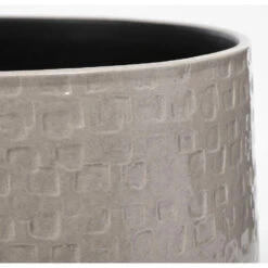 Mica Decorations Floyd Bloempot - H23,5 X Ø28 Cm - Grijs -Groene Hoek 1000032217 0102