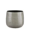 Mica Decorations Floyd Bloempot - H23,5 X Ø28 Cm - Grijs -Groene Hoek 1000032217