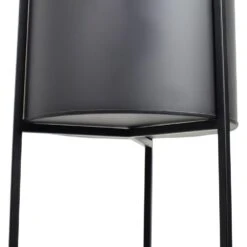 LOFT42 Joy Plantenbak Rond - Metaal - Mat Zwart -Groene Hoek 1000032403 0102