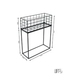 LOFT42 Atlanta Plantentafel - Zwart - Metaal 9 LOFT42 Atlanta Plantentafel - Zwart - Metaal -Groene Hoek 1000032405 0103