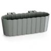 Prosperplast Plantenbak - Voor Balkon - Grijs - Met Haken - 38 Cm -Groene Hoek 1000033384