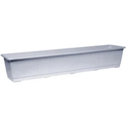Geli Plantenbak - Lichtgrijs - Rechthoekig - Kunststof - 80 X 17,5 X 14,5 Cm