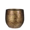 Mica Decorations Oliver Bloempot - H26 X Ø29 Cm - Metal Goud -Groene Hoek 1000033984