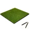 Rubber Tegel Met Kunstgras Toplaag 55 Mm - 50x50 Cm - Pen- En Gat -Groene Hoek 1000038303