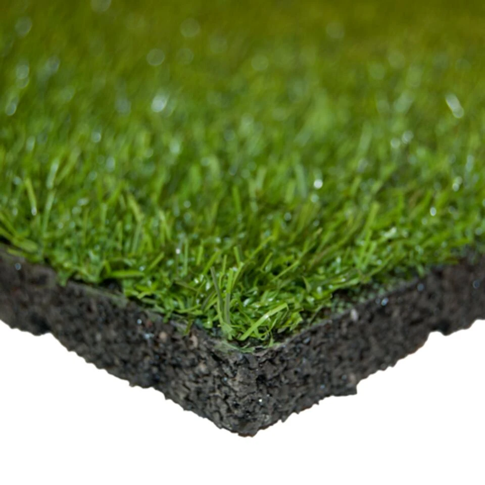 Rubber Tegel Met Kunstgras Toplaag 30 Mm - 50x50 Cm 5 Rubber Tegel Met Kunstgras Toplaag 30 Mm - 50x50 Cm - Afbeelding 3