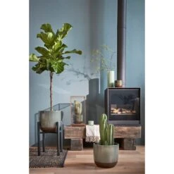 Mica Decorations Ascot Plantenstandaard XL - H49,5 Cm - Zwart -Groene Hoek 1000038577 0102