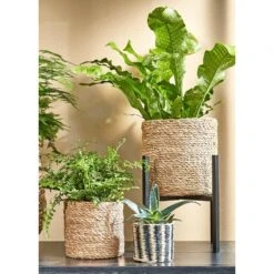 Mica Decorations Ascot Plantenstandaard XL - H39,5 Cm - Zwart -Groene Hoek 1000038584 0110