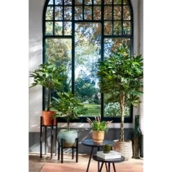 Mica Decorations Ascot Plantenstandaard XL - H39,5 Cm - Zwart -Groene Hoek 1000038584 0111