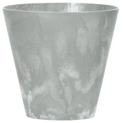Prosperplast Bloempot - Betonlook - Lichtgrijs - Kunststof - 40 Cm