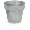 Prosperplast Bloempot - Betonlook - Lichtgrijs - Kunststof - 25 Cm -Groene Hoek 1000039325