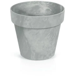 Prosperplast Bloempot - Betonlook - Lichtgrijs - Kunststof - 25 Cm