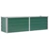 VidaXL Plantenbak Verhoogd 160x40x45 Cm Gegalvaniseerd Staal Groen -Groene Hoek 1000039761