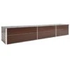 VidaXL Plantenbak Verhoogd 480x80x45 Cm Gegalvaniseerd Staal Bruin -Groene Hoek 1000039797