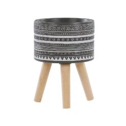 Beliani Plantenbak Voor Buiten ARGINIA - Grijs Magnesiumoxide