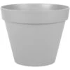 EDA Bloempot - Toscane - Grijs - Kunststof - D20 X H17 Cm - 3 Liter -Groene Hoek 1000040954