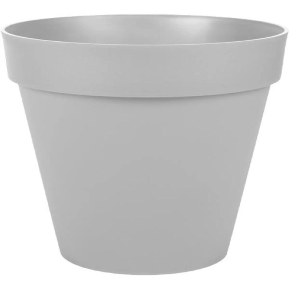 EDA Bloempot - Toscane - Grijs - Kunststof - D20 X H17 Cm - 3 Liter 3 EDA Bloempot - Toscane - Grijs - Kunststof - D20 X H17 Cm - 3 Liter
