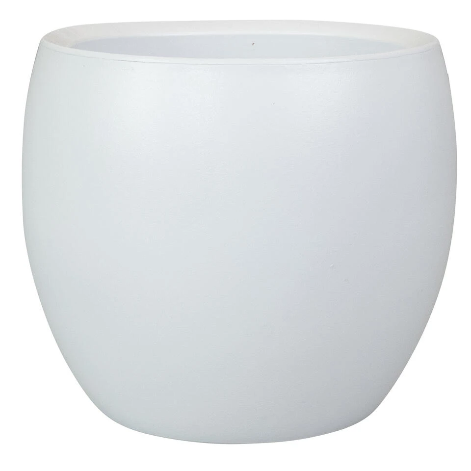 Steege Plantenpot - Wit - Modern Design - 19 X 16 Cm 3 Steege Plantenpot - Wit - Modern Design - 19 X 16 Cm