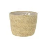 Steege Plantenmand - Zeegras - Rotan - Beige - 15 X 12 Cm -Groene Hoek 1000042798