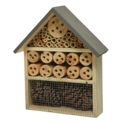 Decoris Insectenhotel - Grijs - Vurenhout - 29 Cm