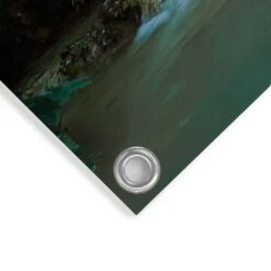 Tuinposter Waterval 80x60 Cm Groen -Groene Hoek 1000042866 0103