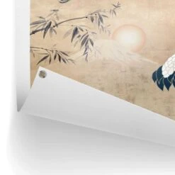 Tuinposter Kraanvogels In Goud 80x60 Cm Geel -Groene Hoek 1000042872 0102