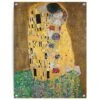 Tuinposter Klimt De Kus 80x60 Cm Geel 2 Tuinposter Klimt De Kus 80x60 Cm Geel -Groene Hoek 1000042876