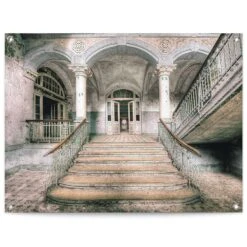 Tuinposter Verlaten Entree 60x80 Cm Groen