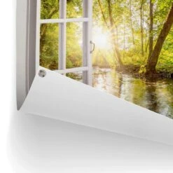 Tuinposter Zonnestralen In Het Bos 60x80 Cm Groen -Groene Hoek 1000042883 0102