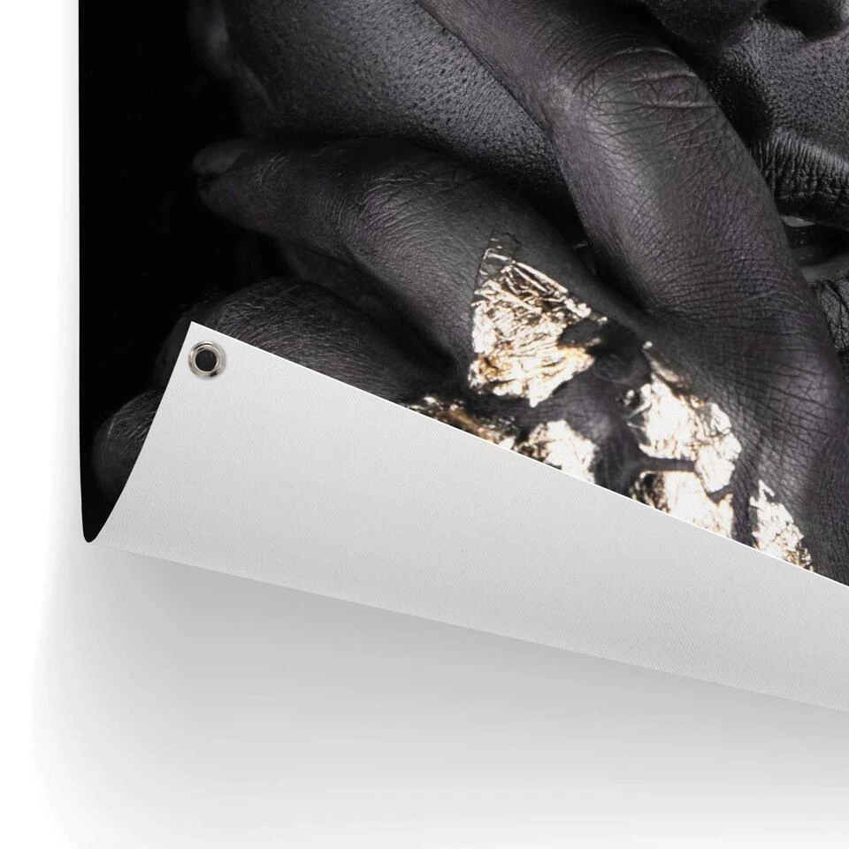 Tuinposter Gouden Hand 80x60 Cm Goudkleurig 5 Tuinposter Gouden Hand 80x60 Cm Goudkleurig - Afbeelding 3