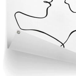 Tuinposter Gezichten 80x60 Cm Zwart-Wit -Groene Hoek 1000042893 0102