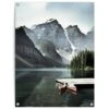 Tuinposter Lake Moraine 80x60 Cm Groen 1 Tuinposter Lake Moraine 80x60 Cm Groen -Groene Hoek 1000042897