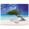Tuinposter Tropisch Eiland 60x80 Cm Blauw -Groene Hoek 1000042903