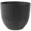 Ter Steege Bloempot - Zwart - Kunststof - D28 X H24 Cm -Groene Hoek 1000042944